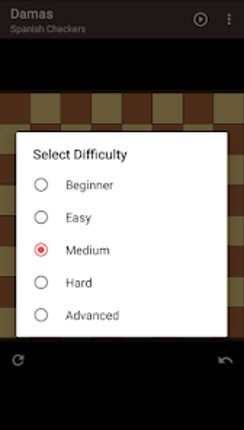 Damas (Spanish Checkers) screenshot