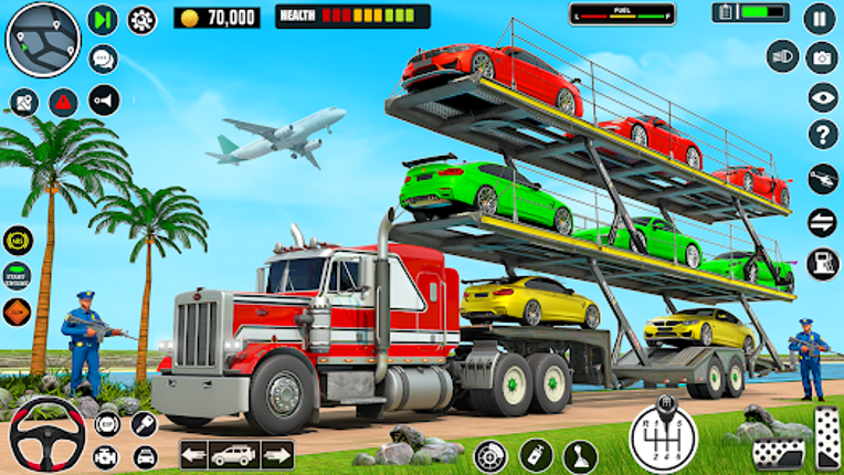 Crazy Car Transport Truck Game screenshot