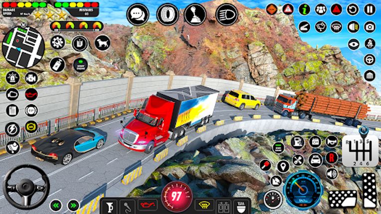 Crazy Car Transport Truck Game Image