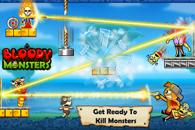 Bloody Monsters: Bouncy Bullet screenshot
