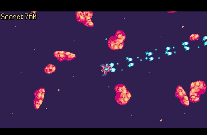 Neon Asteroids Image