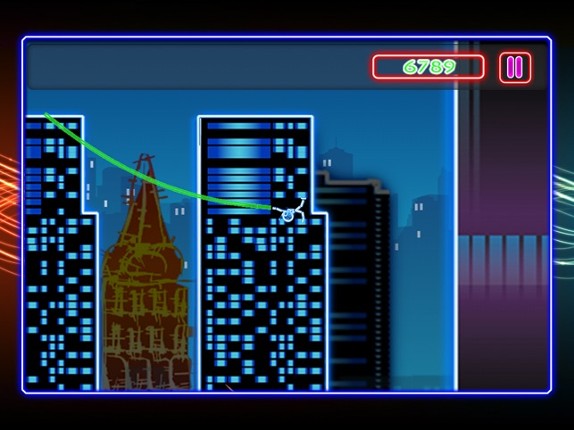 Neon City Swing-ing: Super-fly Glow-ing Rag-Doll with a Rope Image