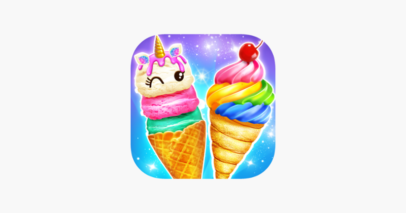 Rainbow Cone Dessert Maker Game Cover