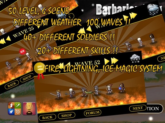 Viking Warrior vs Zombie Defense ACT TD - War of Chaos Silver Version screenshot