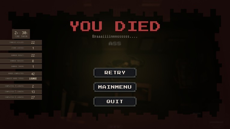 Zombie Typing screenshot