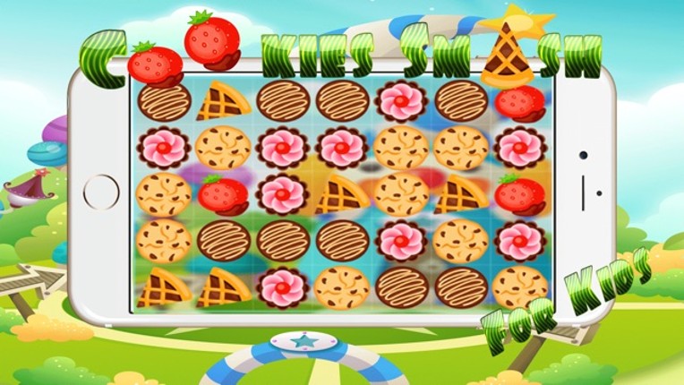 Cookies Smash Match 3 Puzzle Games - Magic board relaxing game learning for kids 5 year old free screenshot