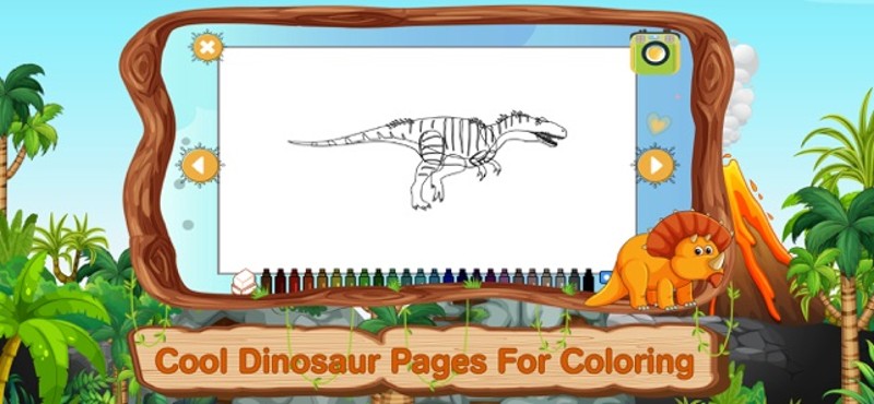 Dinosaur Coloring Games Puzzle Image