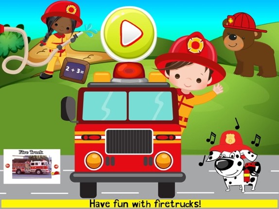 Fire-Trucks Game for Kids FULL Image