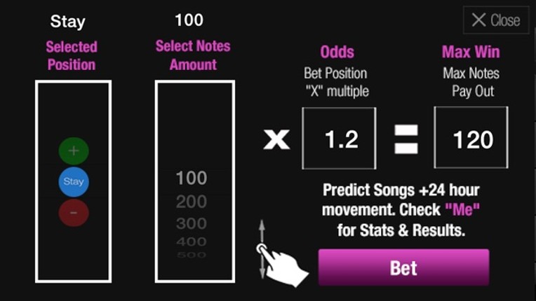 Musicbet screenshot