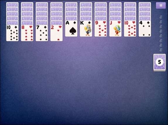 Spider Solitaire 3 screenshot