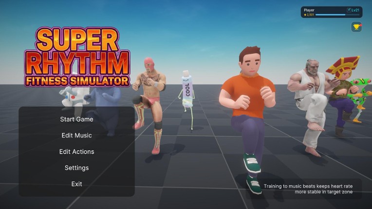 Super Rhythm Fitness Simulator screenshot