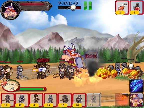 Viking Warrior vs Zombie Defense ACT TD - War of Chaos Silver Version screenshot