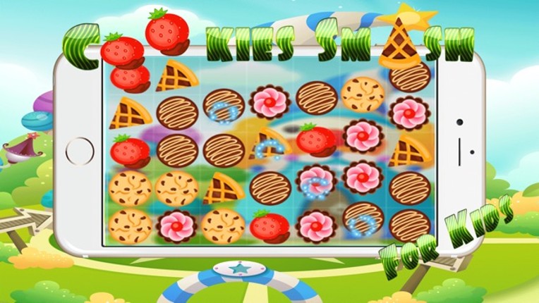 Cookies Smash Match 3 Puzzle Games - Magic board relaxing game learning for kids 5 year old free screenshot