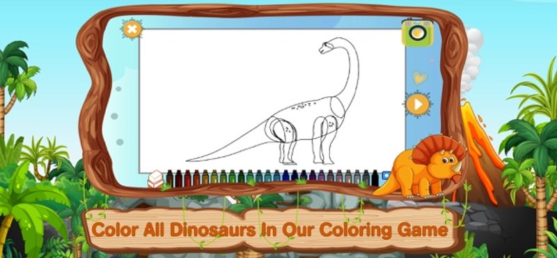 Dinosaur Coloring Pages Puzzle Image