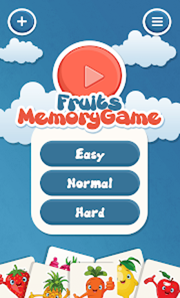 Fruits Memory Game for kids screenshot