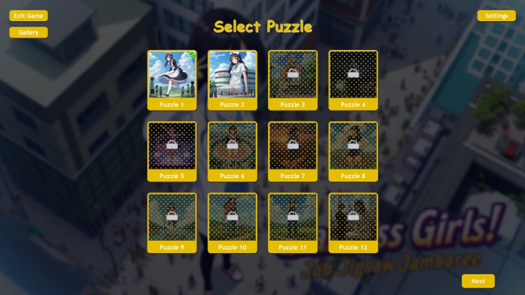 Giantess Girls! Job Jigsaw Jamboree screenshot