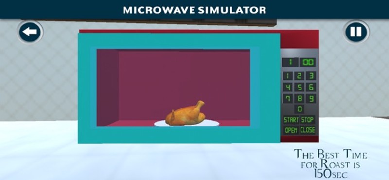 Microwave Simulator 3D Timer Image