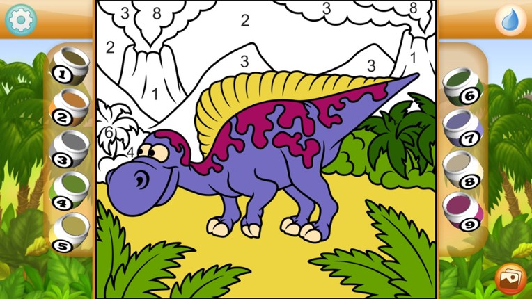 Paint by Numbers - Dinosaurs Image