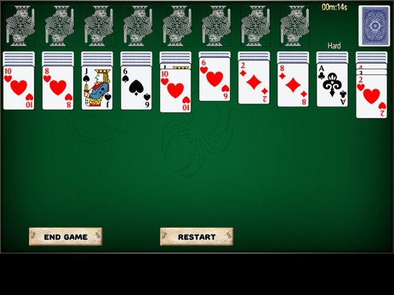 Spider Solitaire 2 HD screenshot