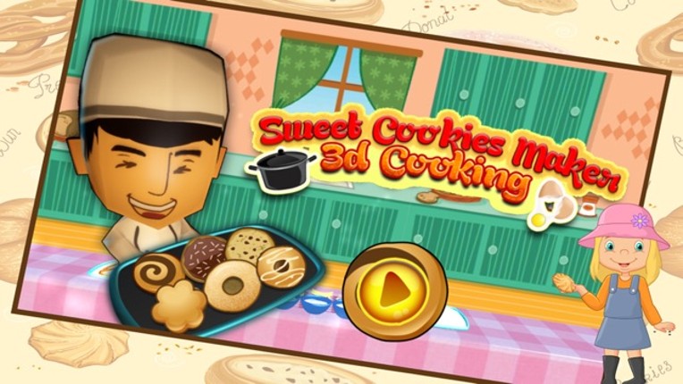 Sweet Cookies Maker 3D Cooking Game - Tasty biscuit cooking & baking with kitchen super chef screenshot