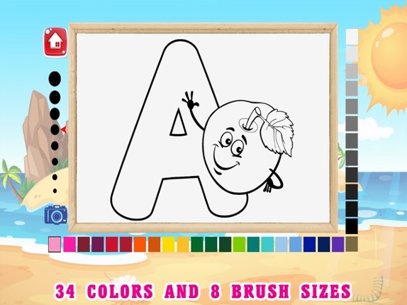 123 ABC Alphabet Kids Coloring Book Free - Phonics screenshot