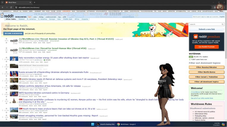 Amarillo's Desktop Pets screenshot