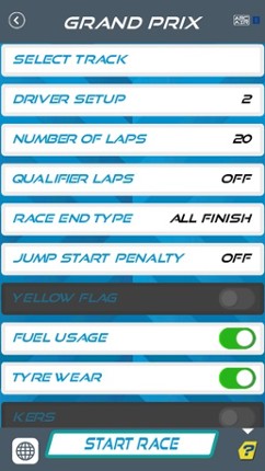 APP RACE CONTROL (LEGACY) screenshot