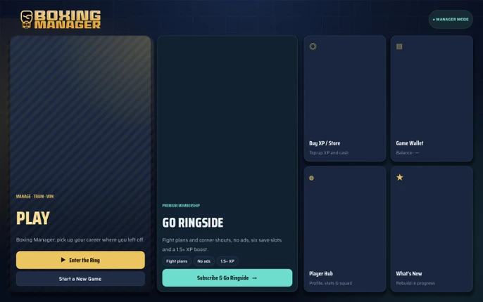 Boxing Manager screenshot