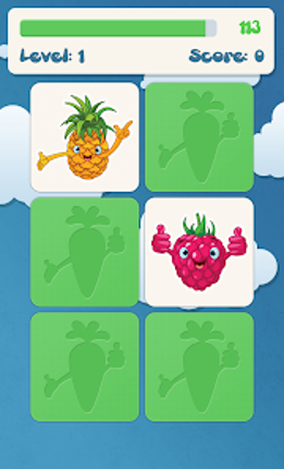 Fruits Memory Game for kids screenshot