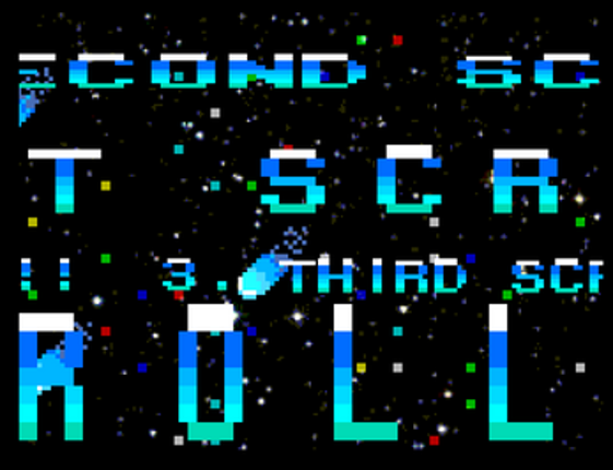 NextBASIC Text Scroller - ZX Spectrum Next screenshot