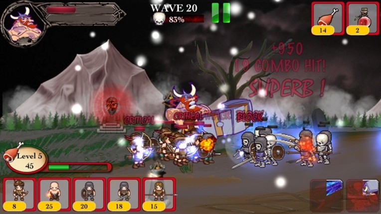 Viking Warrior vs Zombie Defense ACT TD - War of Chaos Silver Version screenshot