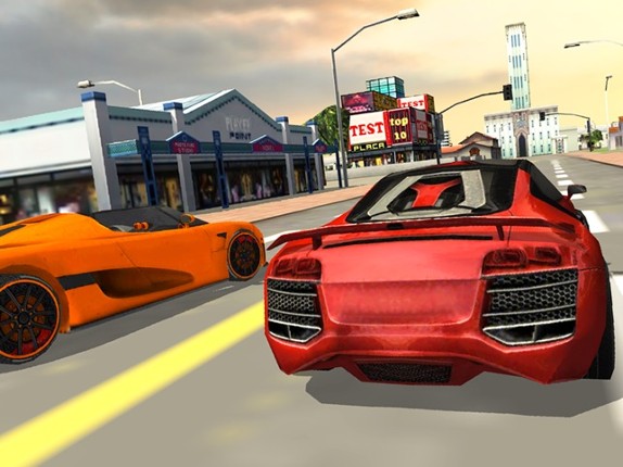 Burning Wheels Car Racer 3D Image