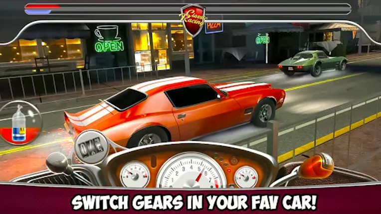 Classic Drag Racing Car Game screenshot