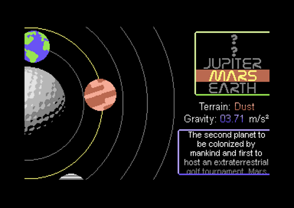 Planet Golf (C64) Image