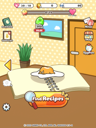 Gudetama Tap! Puzzle screenshot