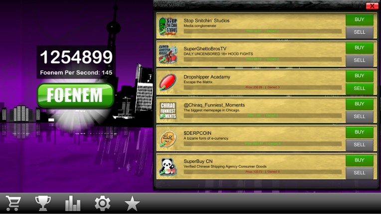 PeeWee Purpdrank's FOENEM Clicker screenshot