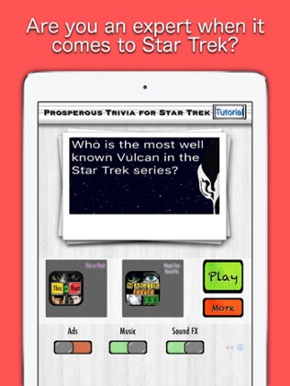 Prosperous Trivia for Star Trek FREE ™ - Riddles for Kids and Adults to Puzzle you and your Family Image