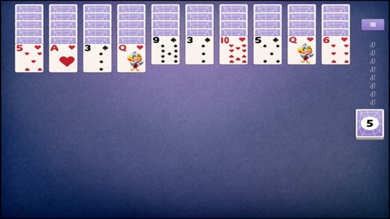 Spider Solitaire 3 screenshot