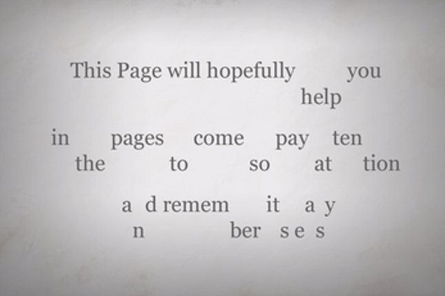 A Familiar Fairytale: Dyslexic text Based Adventure Image