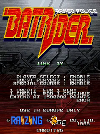 Armed Police Batrider Game Cover