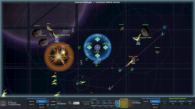 Asteroid Onslaught: Command. Defend. Survive. Image