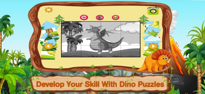 Dinosaur Coloring Pages Puzzle Image