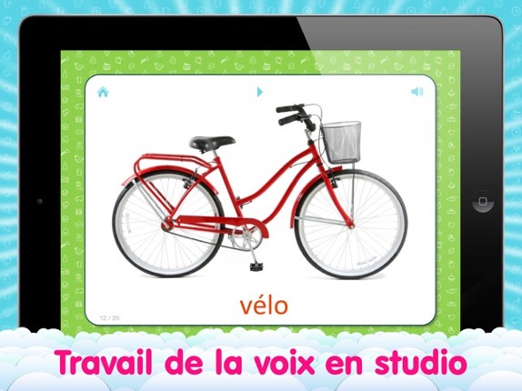 French Flashcards for Kids and logic game «Find a Picture» screenshot