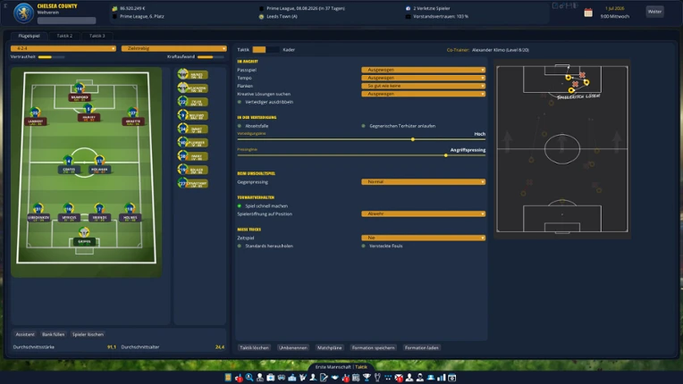 Player's Eleven - A Football Manager Game Image