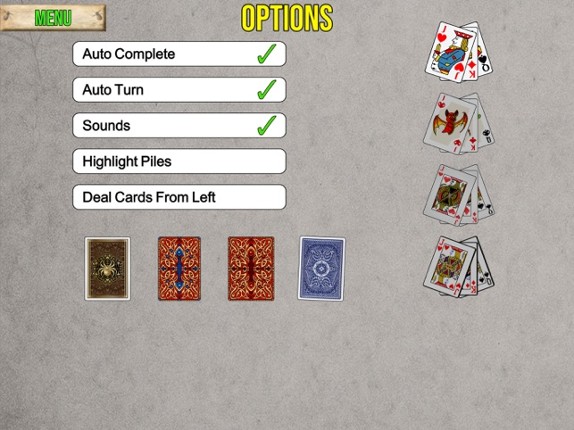 Spider Solitaire 2 HD screenshot