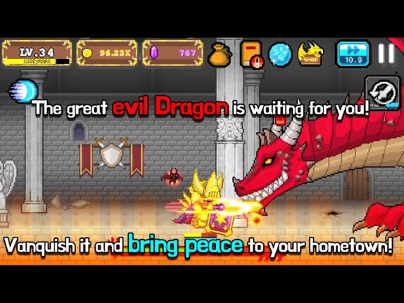 Tap Knight : Dragon's Attack screenshot