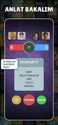 VoxParty: Sesli Okey &amp; Oyunlar screenshot