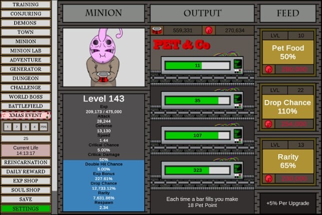 Wizard And Minion Idle screenshot