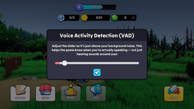 Wordcaster screenshot