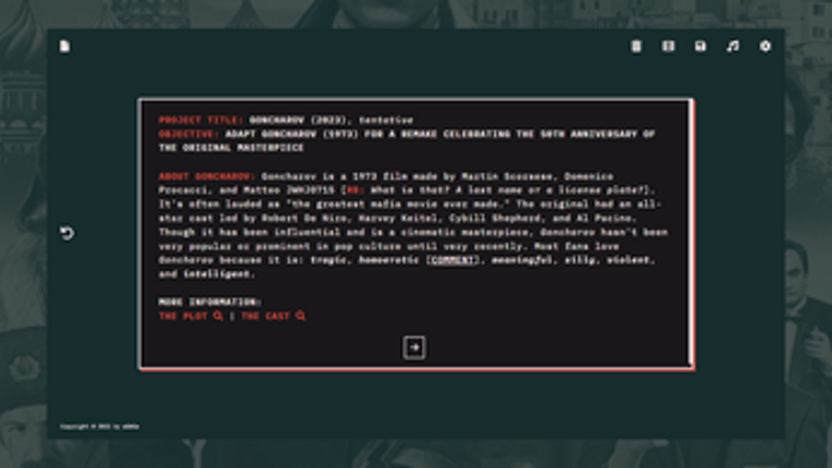 Creating Goncharov screenshot